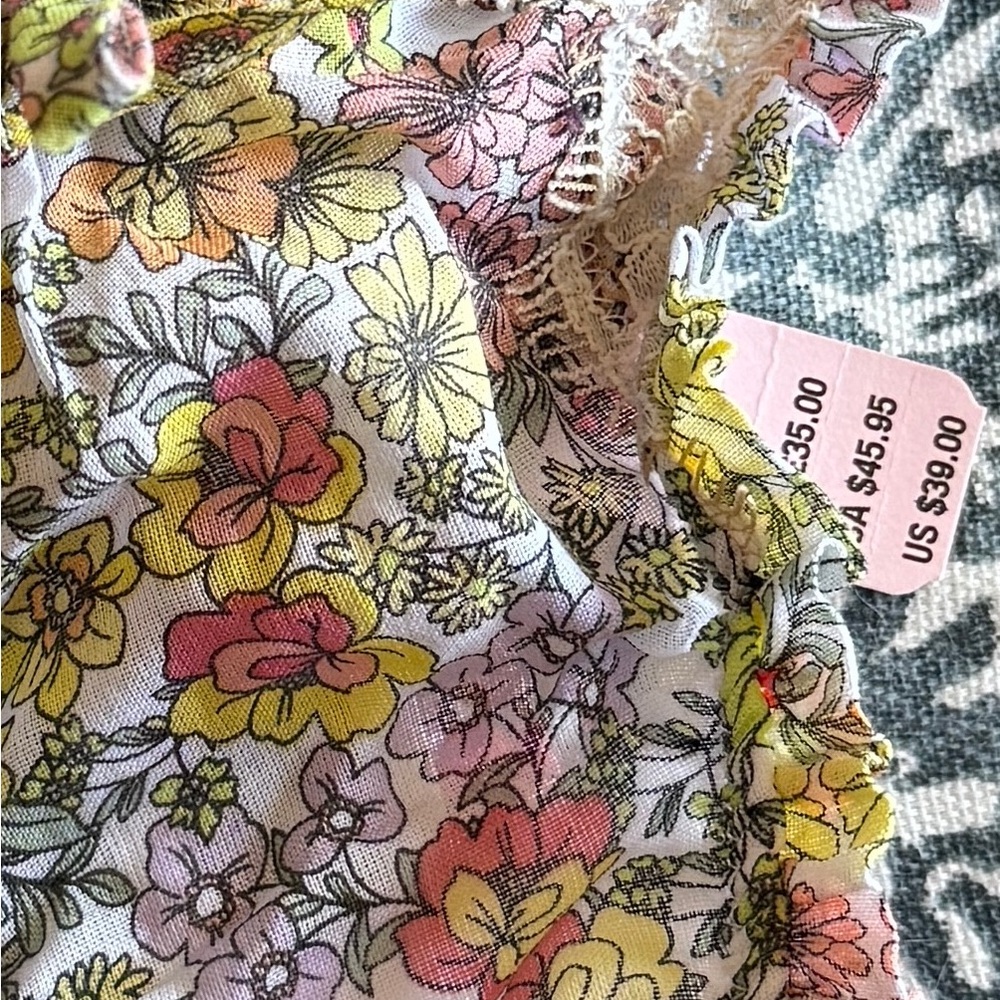 NWTFor Love and Lemons Floral Lace Thong - Picture 4 of 4